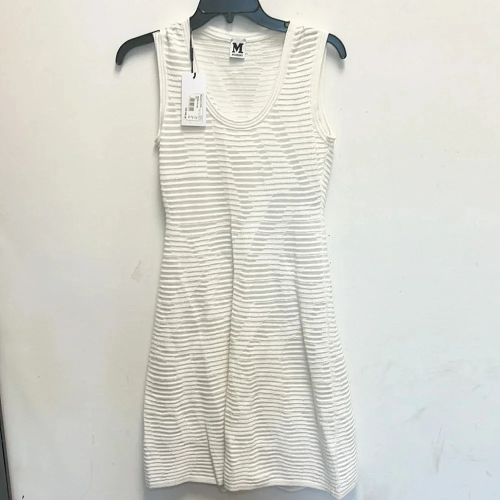 Missoni Abito sheer geometric fit and flare dress